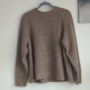 Uniqlo Tan Crewneck Sweater